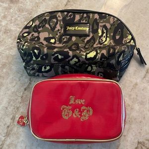 Juicy Couture 2 Makeup Cases EUC!
